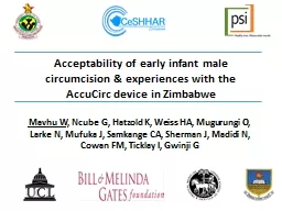 Acceptability of  early infant male circumcision & e