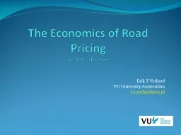 The Economics of Road Pricing