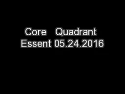 Core   Quadrant Essent 05.24.2016