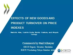 Effects  of New Goods and Product Turnover on Price Indexes