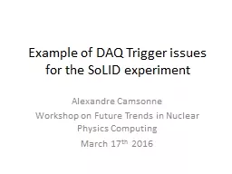 Example of DAQ Trigger issues for the SoLID experiment