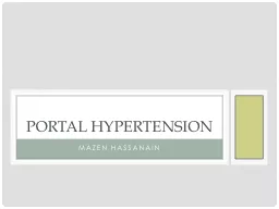 Mazen Hassanain Portal Hypertension