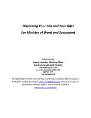 Discerning Your Call and Your Gifts For Ministry of Wo
