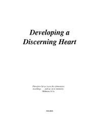 Developing a Discerning Heart Therefore let us leave t