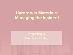 PPT-Hazardous Materials: Managing the Incident