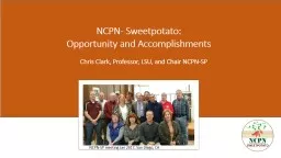 PPT-NCPN- Sweetpotato : Opportunity and Accomplishments