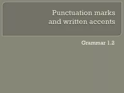 PPT-Punctuation marks and written accents