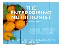 The Enterprising Nutritionist with Katie Garces Green Plate Kate, LLC