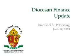 Diocesan Finance  Update