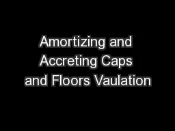 Amortizing and Accreting Caps and Floors Vaulation