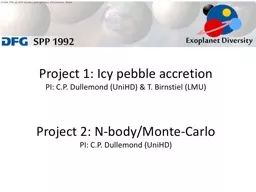 PPT-Project 1: Icy pebble accretion