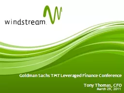 PPT-Goldman Sachs TMT Leveraged Finance Conference