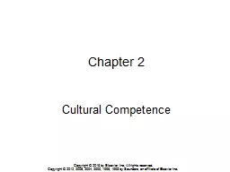 PPT-Chapter 2 Cultural Competence