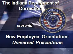 PPT-The Indiana Department of Correction