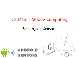 CS371m - Mobile Computing