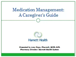 Medication Management:  A Caregiver’s Guide