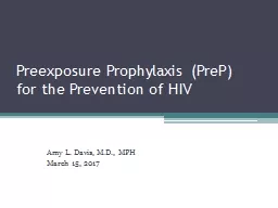 PPT-Preexposure Prophylaxis (