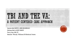 TBI and the VA: A Patient Centered Care Approach