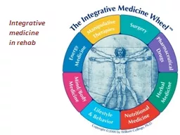 Integrative medicine  in rehab