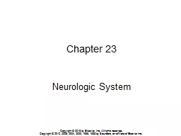 Chapter 23 Neurologic System