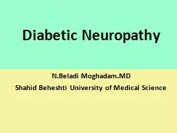 PPT-Diabetic Neuropathy N.Beladi