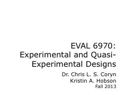 EVAL 6970: Experimental and Quasi-Experimental Designs