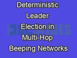 Deterministic Leader Election in Multi-Hop Beeping Networks