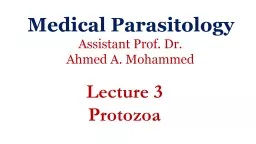 PPT-Medical Parasitology Assistant Prof. Dr.