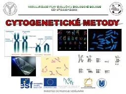 PPT-            MODULARIZACE VÝUKY EVOLUČNÍ A EKOLOGICKÉ BIOLOGIE