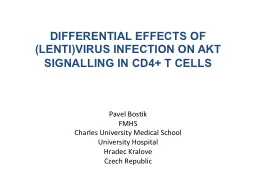 Pavel Bostik FMHS Charles University Medical School