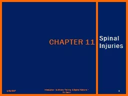 Spinal Injuries Chapter 11