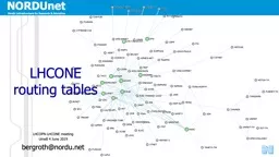 LHCONE  routing   tables