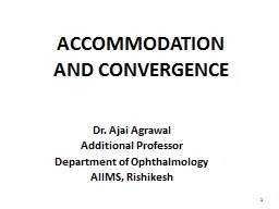 ACCOMMODATION AND  CONVERGENCE