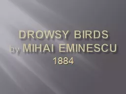 DROWSY BIRDS by   Mihai