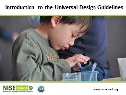 Introduction to the Universal Design Guidelines