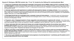 Susana G. Rodrigues, MD-PhD student; Apr ‘17-Jul ’19, funded by the