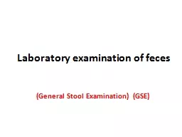 Laboratory examination of