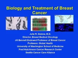 Biology and Treatment of Breast Cancer