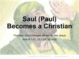 The Man Who Changed When He Met Jesus