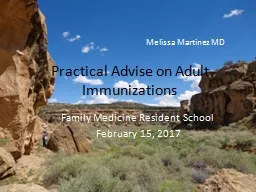 Practical Advise on Adult Immunizations