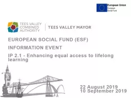 EUROPEAN SOCIAL FUND (ESF