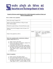 Format for Disclosures under Regulation  of SEBI Subst