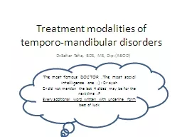 PPT-Treatment modalities of