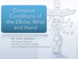 Dr. Colin Jackson Orthopaedic