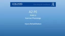 A2 PE PHED  3 Exercise Physiology