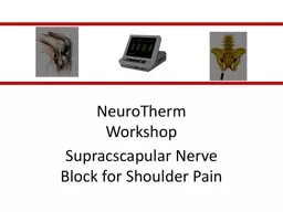 NeuroTherm Workshop Supracscapular