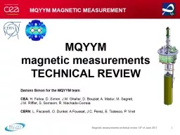 MQYYM magnetic MEASUREMENT