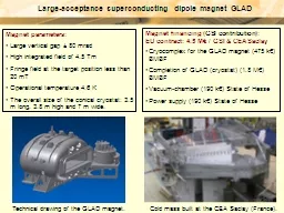 PPT-Large-acceptance superconducting dipole magnet GLAD