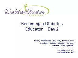 Becoming a Diabetes Educator – Day 2