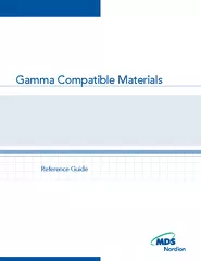 Reference Guide Gamma Compatible Materials  Radiation